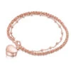 Rope Chain Heart Urn Ashes Bracelet- Rose Gold 1 Rope Chain Heart Urn Ashes Bracelet- Rose Gold -Fashion Accessories DCPD 001837 RGP