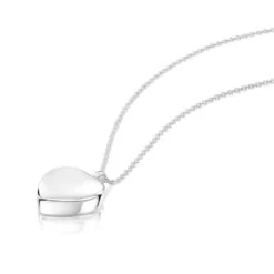 Heart Urn Ashes Necklace – Silver -Fashion Accessories DCPD 1779 SS 3