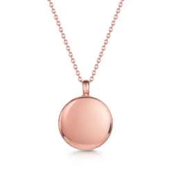 Round Urn Ashes Necklace – Rose Gold