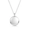 Round Urn Ashes Necklace – Silver 1 Round Urn Ashes Necklace – Silver -Fashion Accessories DCPD 1780 SS
