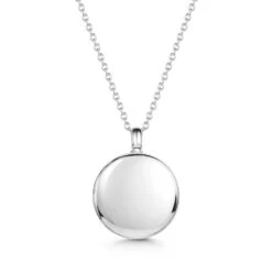 Round Urn Ashes Necklace – Silver
