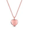 Diamond Set Heart Ashes Urn Necklace – Rose Gold -Fashion Accessories Diamond Set Heart Ashes Urn Necklace Front Rose