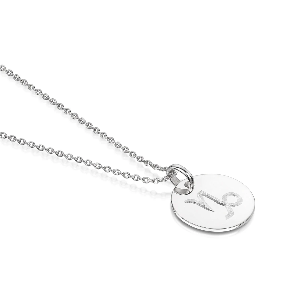 Engraved Zodiac Personalised Necklace – Silver 5 Engraved Zodiac Personalised Necklace – Silver - Image 3