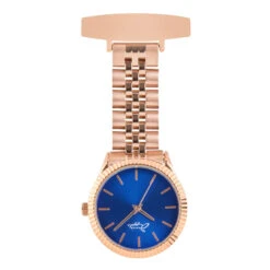 Callista Rose Gold & Navy Nurse Watch