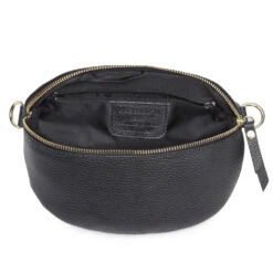 Personalised Leather Sling Bag – Black -Fashion Accessories EB Slingbag Black 6
