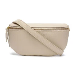 Personalised Leather Sling Bag – Stone