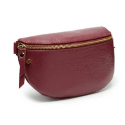 Personalised Leather Sling Bag – Wine -Fashion Accessories EB Slingbag Wine 2