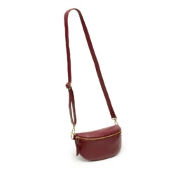 Personalised Leather Sling Bag – Wine -Fashion Accessories EB Slingbag Wine 3