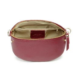 Personalised Leather Sling Bag – Wine -Fashion Accessories EB Slingbag Wine 4