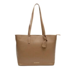 Personalised Leather Tote Bag – Tan
