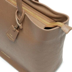 Personalised Leather Tote Bag – Tan -Fashion Accessories EB Tote Tan 5