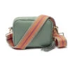 Personalised Leather Crossbody Bag – Mint/Aztec