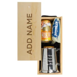Craft Beer Hamper With Engraved Pewter Tankard -Fashion Accessories EP002 BWSP1 beercans 2