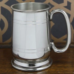 Curved Handle Pewter Personalised Tankard – 1 Pint -Fashion Accessories EP070 3