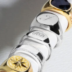 Elliptical Personalised Band Ring – 925 Solid Silver -Fashion Accessories Elliptical Band Ring Lifestyle2 Silver