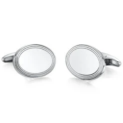 Engine Turned Personalised Cufflinks