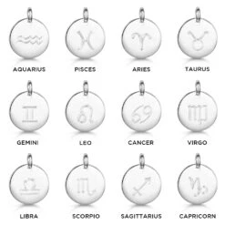 Engraved Zodiac Personalised Necklace – Silver 15 Engraved Zodiac Personalised Necklace – Silver -Fashion Accessories Engraved Zodiacs ALL silver