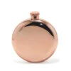Rose Gold Round Personalised Hip Flask 1 Rose Gold Round Personalised Hip Flask -Fashion Accessories FL72 2