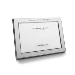 Solid Silver Modern Photo Frame – 4×6 -Fashion Accessories FPRF3 W BX SS 3 scaled 1