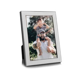 Solid Silver Modern Photo Frame – 4×6 -Fashion Accessories FPRF3 W BX SS 4 scaled 1