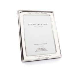 Solid Silver Classic Photo Frame – 4×6 -Fashion Accessories FR064 W BX SS scaled 1