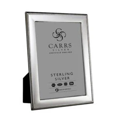 Solid Silver Bead Photo Frame – 5×7