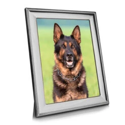 Solid Silver Bead Photo Frame – 5×7 -Fashion Accessories FR315 l bx ss 5 scaled 1