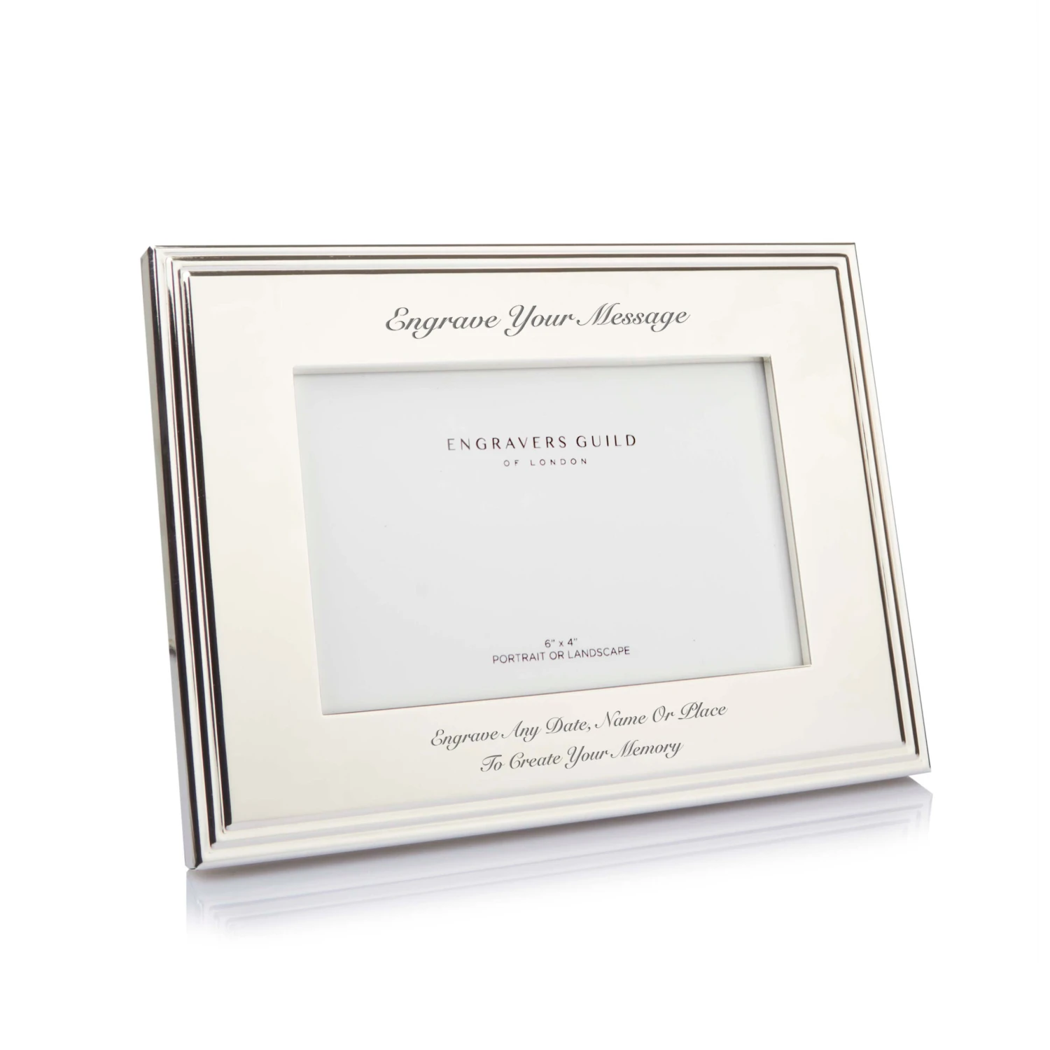 Personalised Elegance Silver Plated Photo Frame – 4×6 4 Personalised Elegance Silver Plated Photo Frame – 4×6 - Image 2