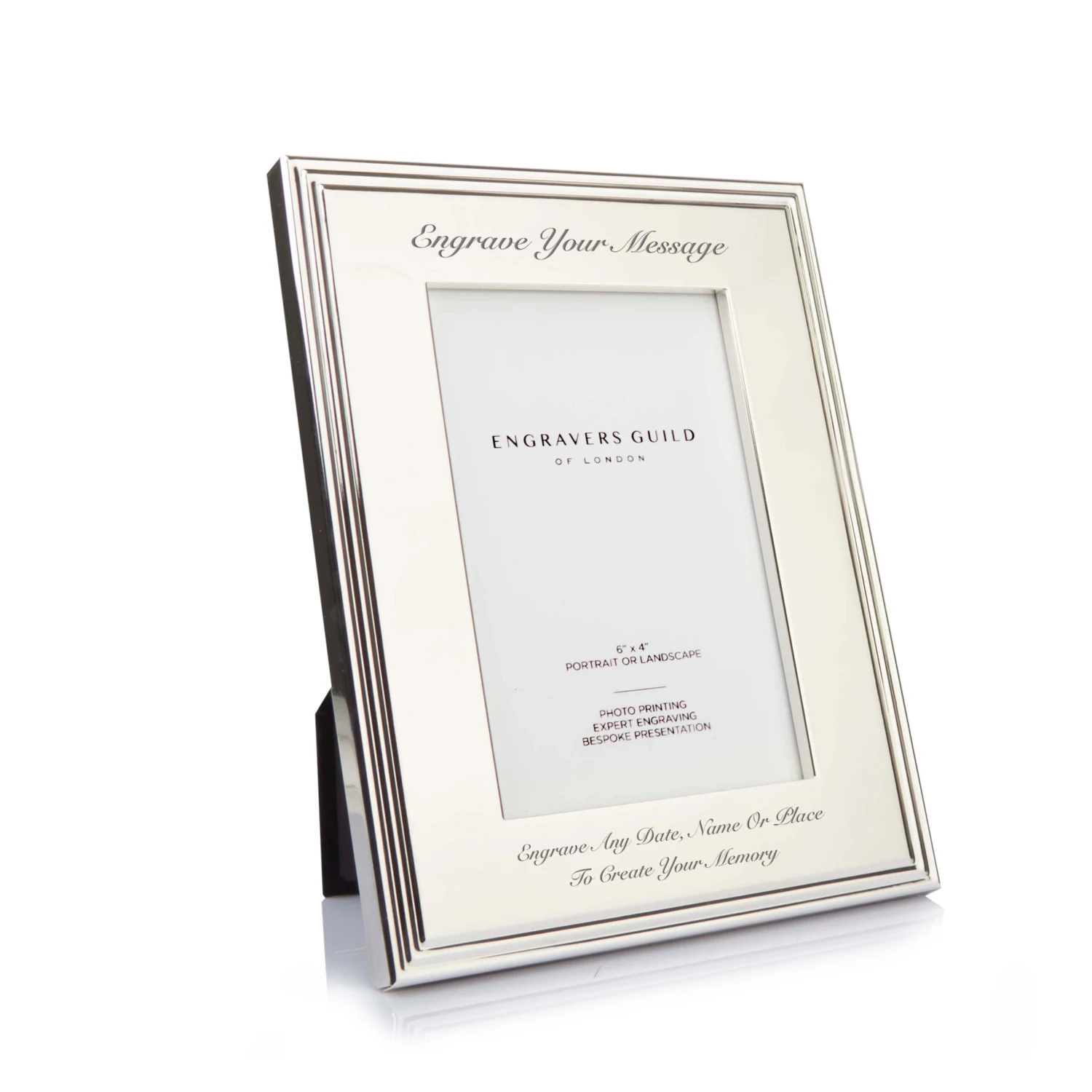 Personalised Elegance Silver Plated Photo Frame – 4×6 3 Personalised Elegance Silver Plated Photo Frame – 4×6