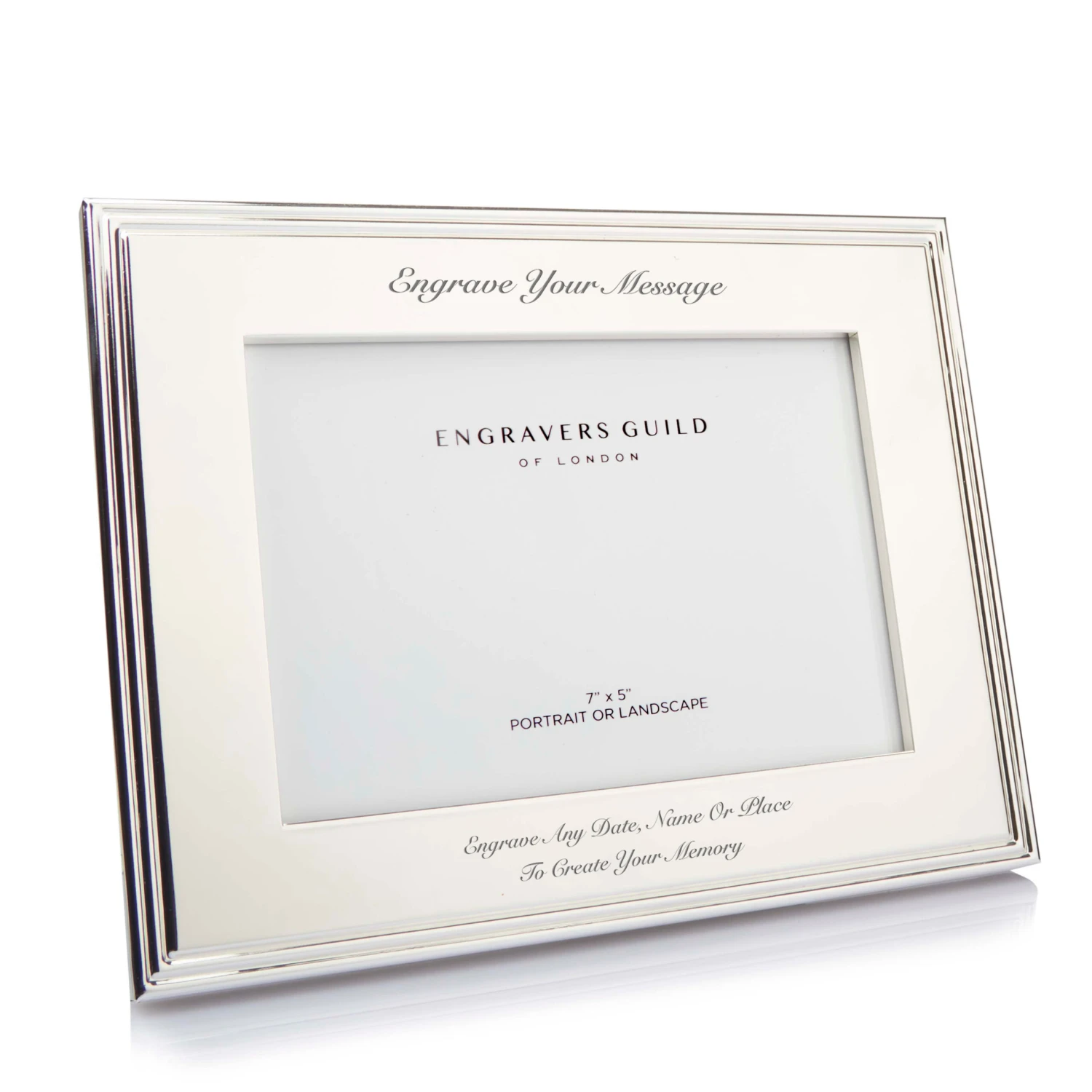 Personalised Elegance Silver Plated Photo Frame – 5×7 4 Personalised Elegance Silver Plated Photo Frame – 5×7 - Image 2