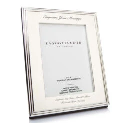 Personalised Elegance Silver Plated Photo Frame – 5×7