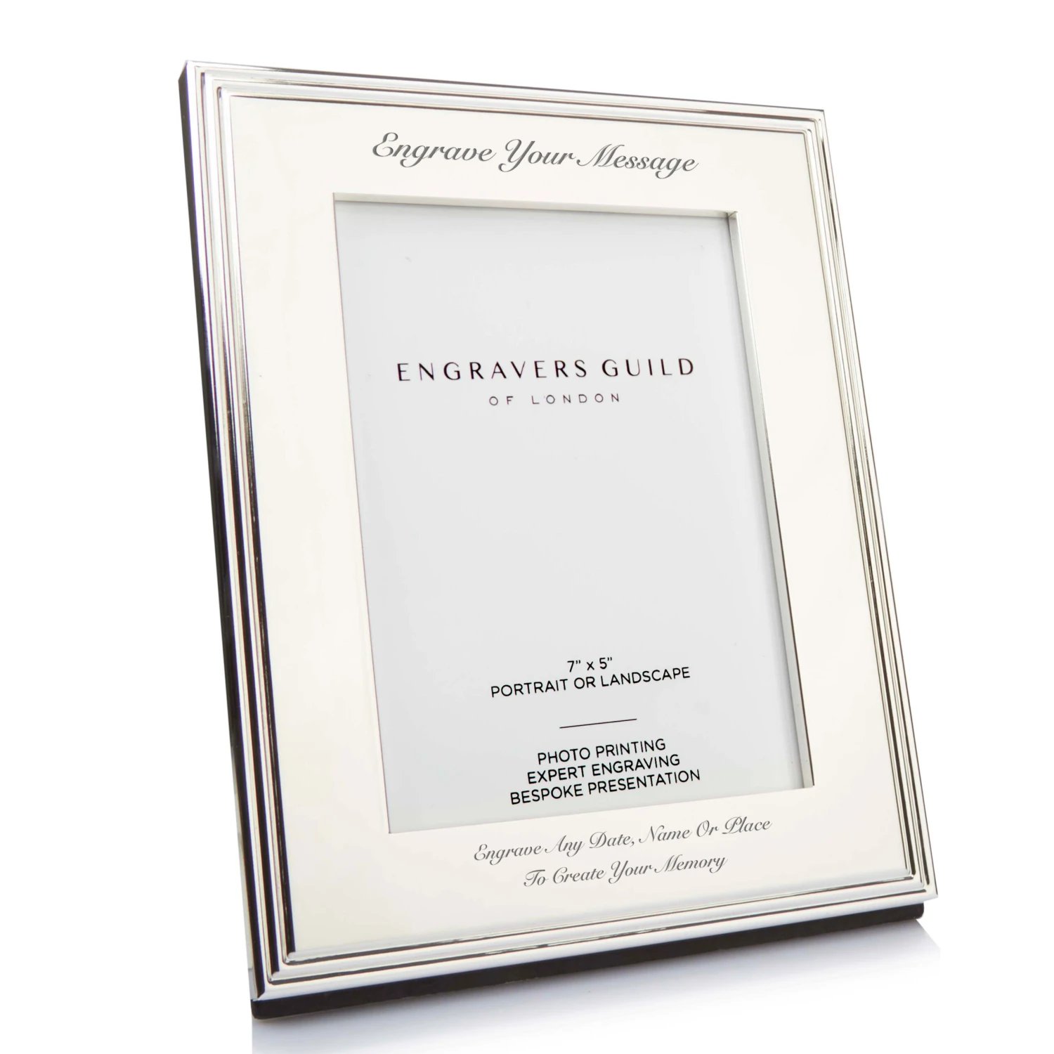 Personalised Elegance Silver Plated Photo Frame – 5×7 3 Personalised Elegance Silver Plated Photo Frame – 5×7