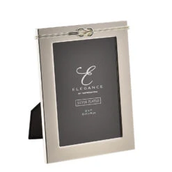 Personalised Elegance Love Knot Silver Plated Frame – 5×7 -Fashion Accessories FS79057