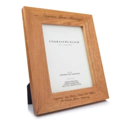 Personalised Light Oak Photo Frame – 5×7