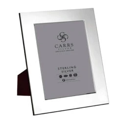 Solid Silver Wide Modern Photo Frame – 5×7