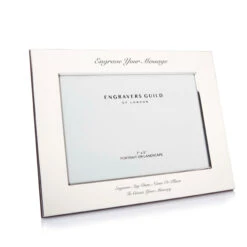 Solid Silver Wide Modern Photo Frame – 5×7 10 Solid Silver Wide Modern Photo Frame – 5×7 -Fashion Accessories FWPR4 W BX SS scaled 1