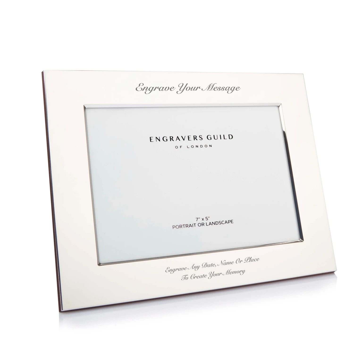 Solid Silver Wide Modern Photo Frame – 5×7 5 Solid Silver Wide Modern Photo Frame – 5×7 - Image 3