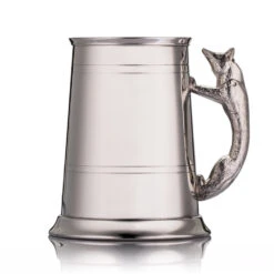 Fox Handle Personalised Pewter Tankard