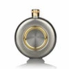 Gold Rimmed Personalised Hip Flask -Fashion Accessories Gold Rim Round Personalised Hip Flask Engraving 1200x1200 1