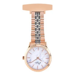Callista Marble & Rose Gold Nurse Watch