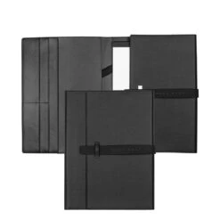 Personalised Hugo Boss A4 Illusion Folder – Black -Fashion Accessories HDF212A