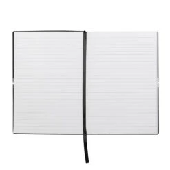Hugo Boss Notebook – Lined Black A5 -Fashion Accessories HNH124AL 1