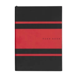Hugo Boss Gear Lined Notebook – Red A5
