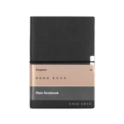 Hugo Boss Notebook – Plain Black A6 -Fashion Accessories HNM124AP 2