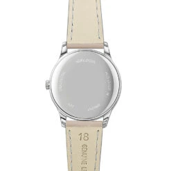 Moon-Phase Pearl Ladies Engraved Watch – Stone Strap -Fashion Accessories Henry Ladies leather strap watch back stone full