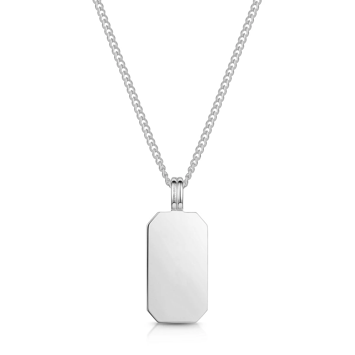 Octagonal Dog Tag Men’s Necklace – 925 Solid Silver 9 Octagonal Dog Tag Men’s Necklace – 925 Solid Silver - Image 7