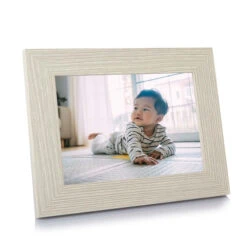 Personalised Grey Wood Finish Photo Frame – 5×7 -Fashion Accessories IF11657 3 scaled 1