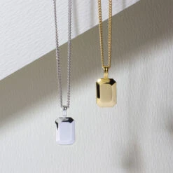 Ingot Tag Men’s Necklace – 925 Solid Silver -Fashion Accessories Ingot Tag Lifestyle SP09373A