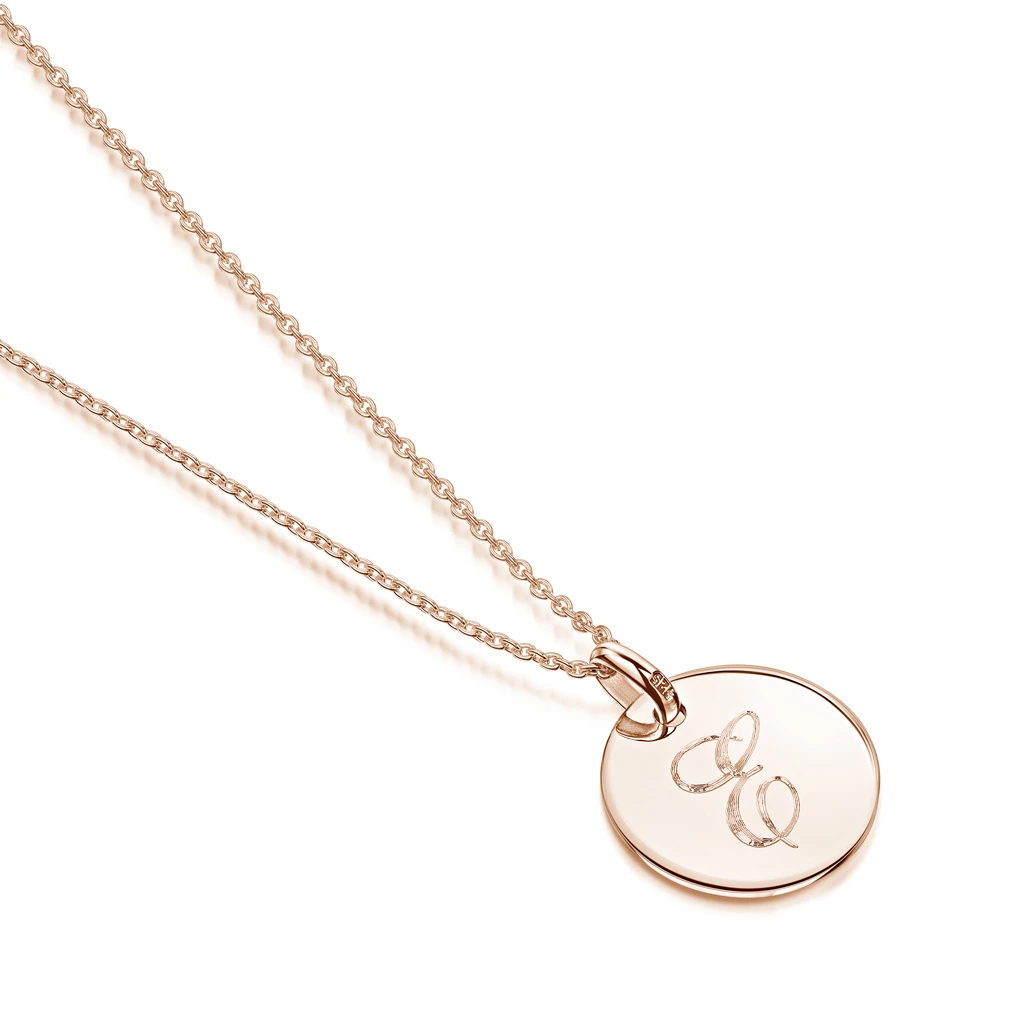 Initial & Message Personalised Necklace – Rose Gold 6 Initial & Message Personalised Necklace – Rose Gold - Image 4