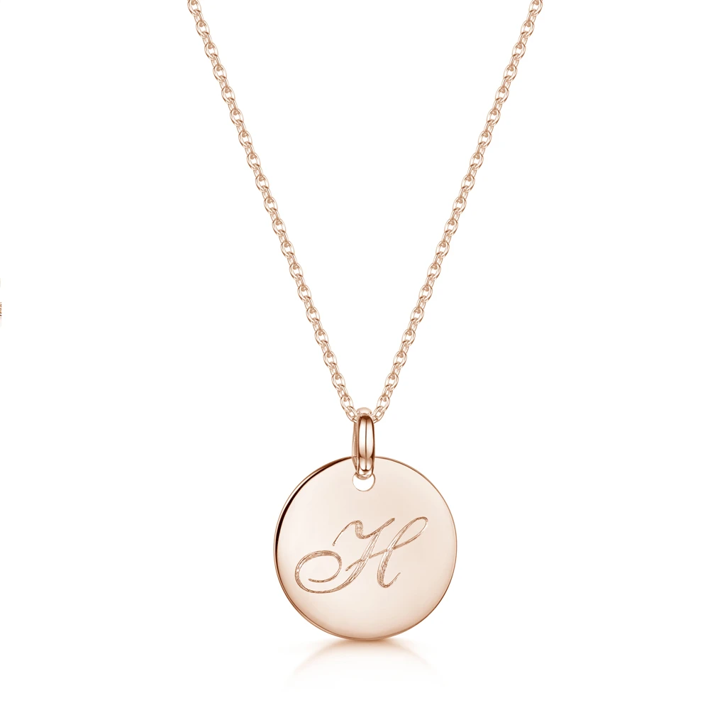 Initial & Message Personalised Necklace – Rose Gold 9 Initial & Message Personalised Necklace – Rose Gold - Image 7